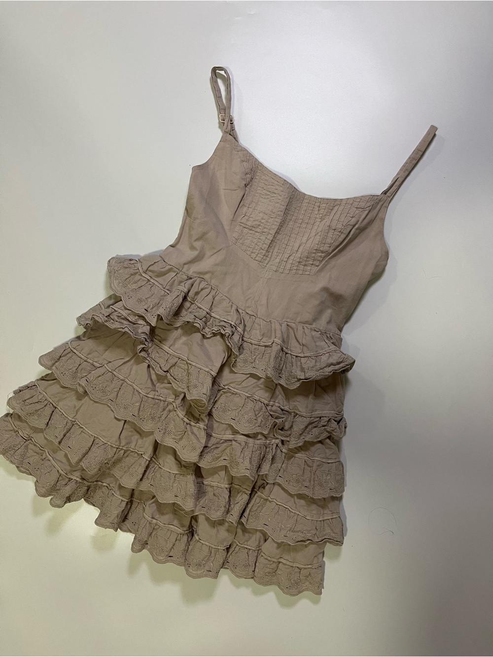 y2k guess fairy core ruffle mini dress